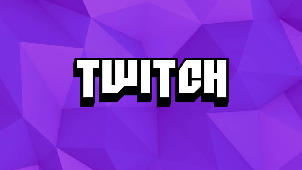 Abstract Purple Texture with Twitch 1080 Word Art: A Dynamic Visual Journey Wallpaper