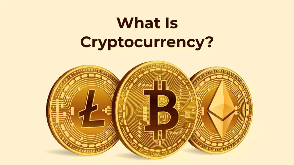 Digital coins Litecoin Bitcoin Ethereum representing future cryptocurrency concept wallpaper background