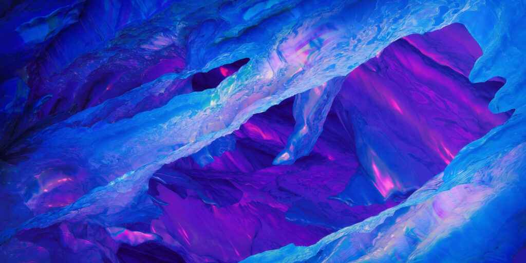 Enchanting Gems: A Captivating Purple Neon Wallpaper for Your Computer