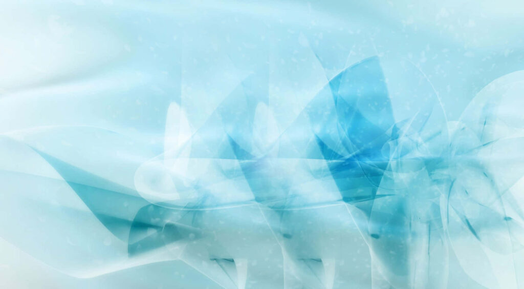 Abstract Blue Wallpaper with Translucent Shapes and Textural Elements