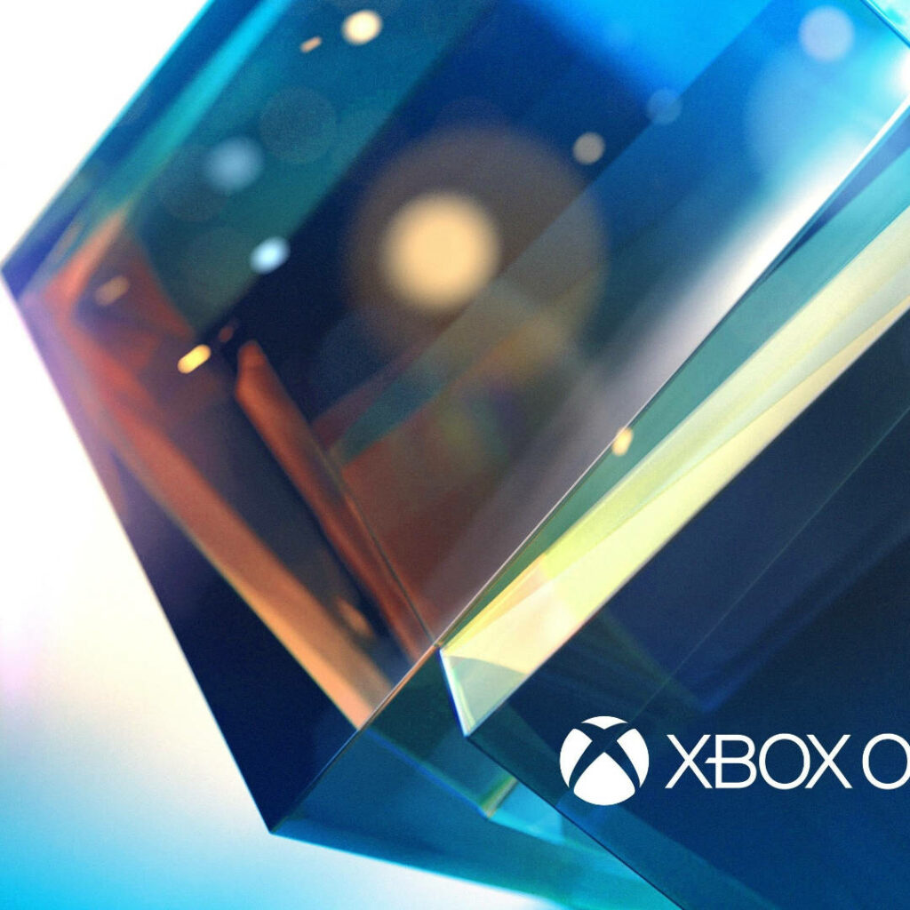 Artistic Depiction of Xbox One's Blue Crystal Box Wallpaper