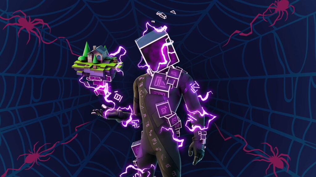 Fortnite's Cubed Charisma: High-Def Wallpaper for an Epic Gaming Adventure