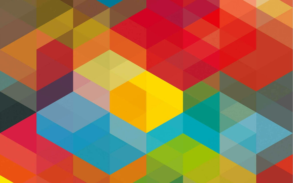 Vibrant Mosaic of Abstractly Arranged Colorful Cubes - Captivating Background Image Wallpaper