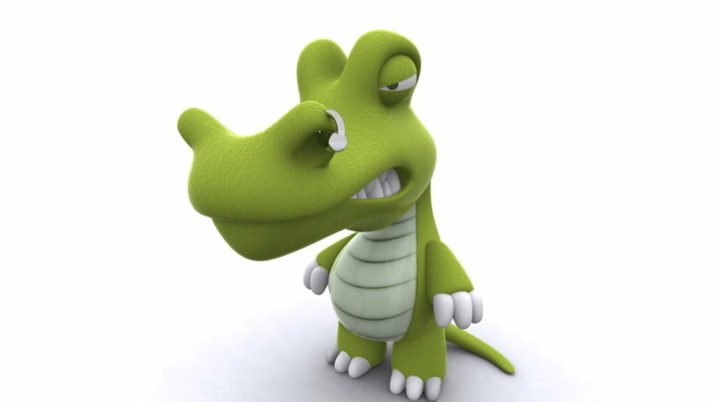 Dino-Chan: Adorable Anime Dinosaur taking over as a HD Wallpaper Background!