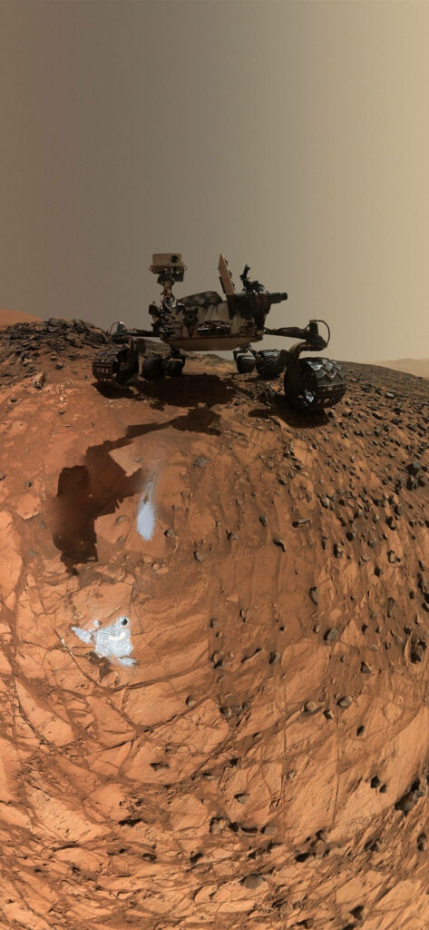 Nasa Curiosity Rover on Mars: Rocky Wallpaper Background