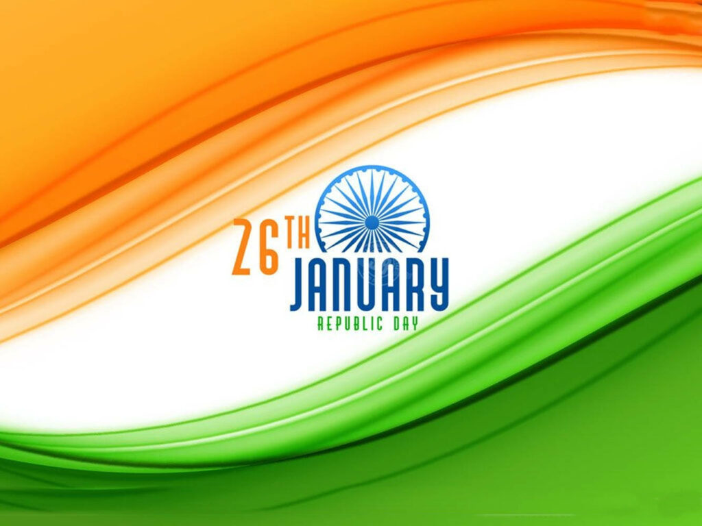 Chakra-inspired vector design for 26 January Republic holiday wallpaper