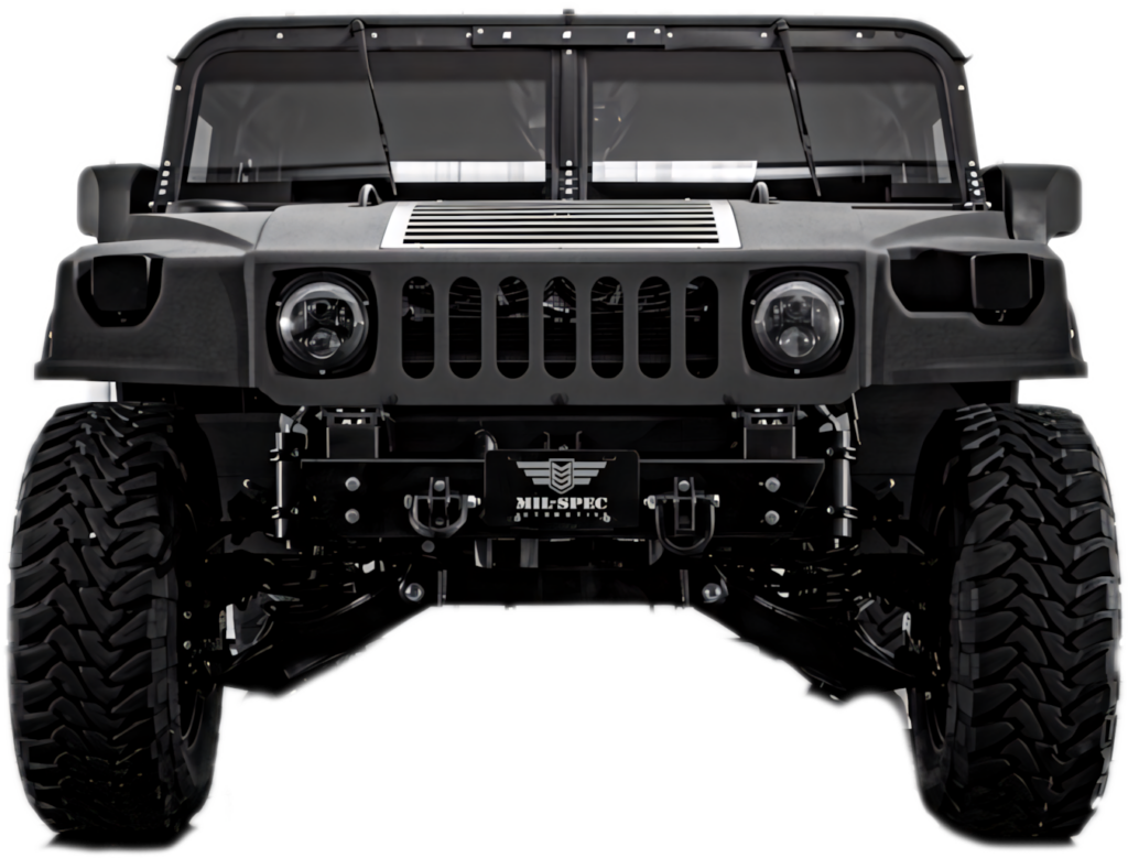 Custom Matte Black Hummer Wallpaper - Rugged Design & Detail