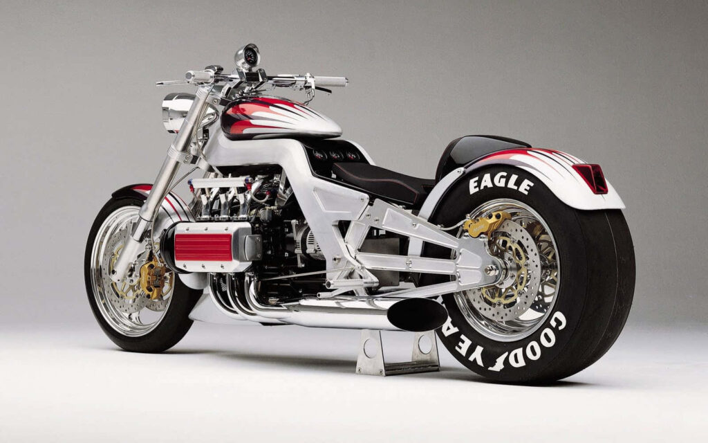Luxury Motorcycle Wallpaper: Sleek Design with Bold Accents