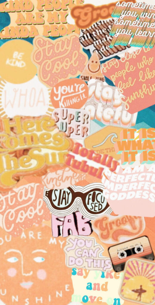 Create Your Own Expression in Art Forms and Fonts for a VSCO Collage of Personalized Wallpaper.