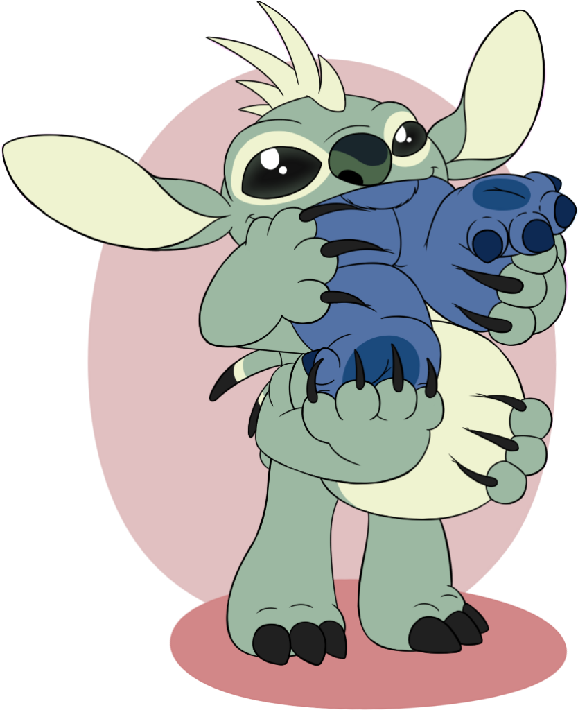 Charming Animated Creature with Plush Toy - Cute Wallpaper Design