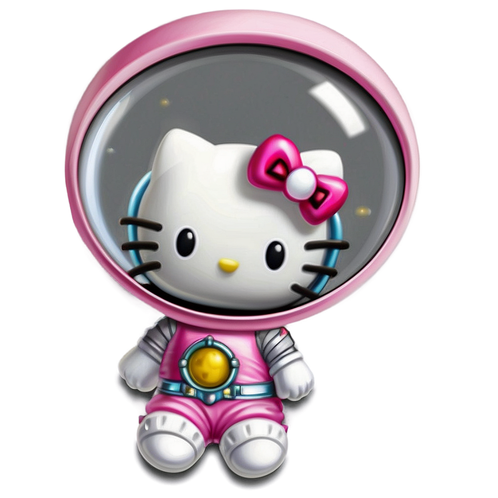 Charming Pink Astronaut Wallpaper: Whimsical Space-Themed Art