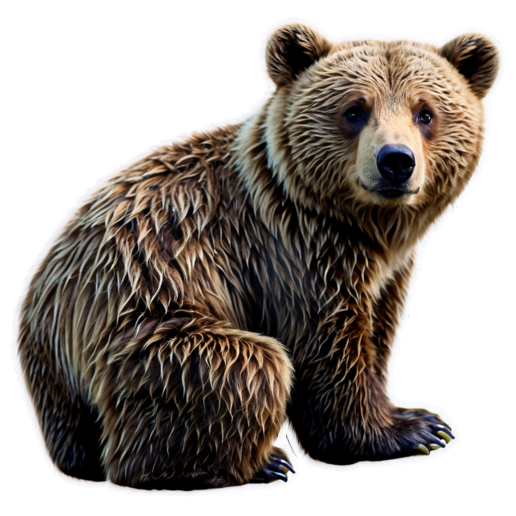 Cute Baby Bear Wallpaper with Soft Gradient Background