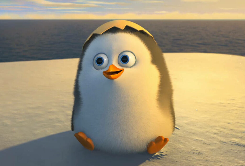Adorable Baby Penguin Private Wallpaper: Innocence & Adventure Scene