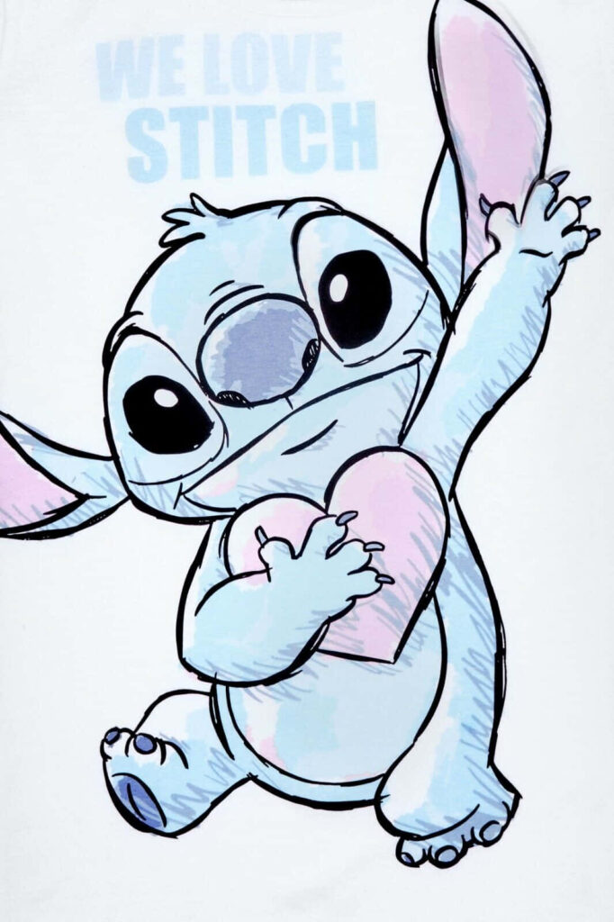 Charming Wallpaper: Beloved Blue Character Hugging a Heart