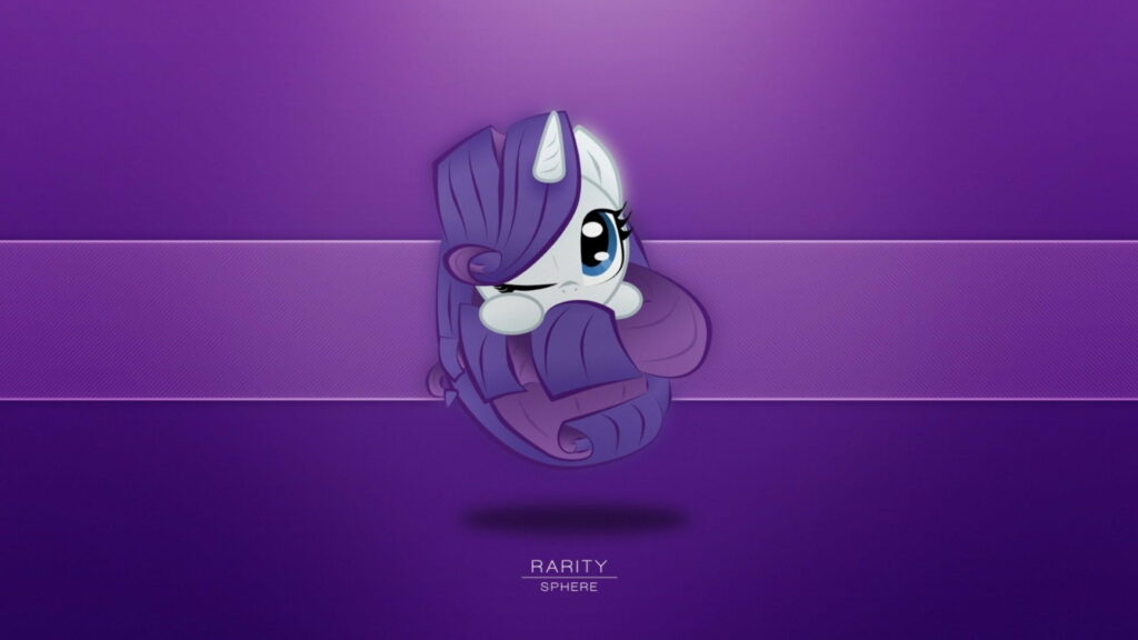 The Adorable Rarity Sparkles in Friendship's Magical Ponyville - HD Cartoon Wallpaper!