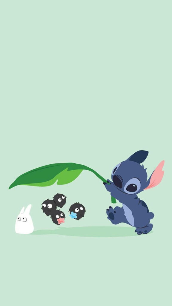 Charming iPhone Wallpaper: Cute Character & Soot Sprites