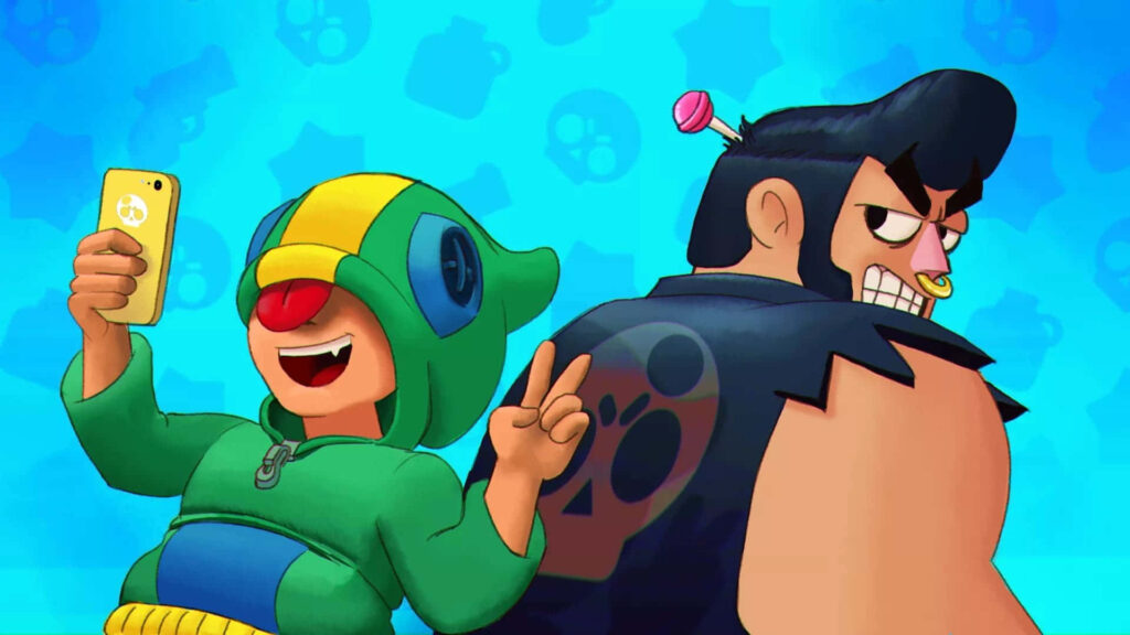 Brawling Bulls and Lively Leon: A Wallpaper of Endearing Characters in Brawl Stars