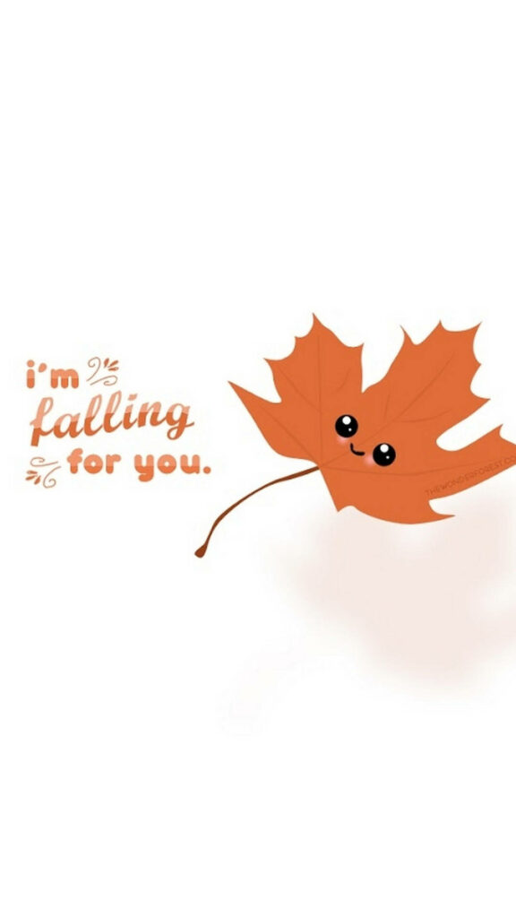 Festively Cozy: Dive Into Autumn with This Adorable Fall Phone! Wallpaper