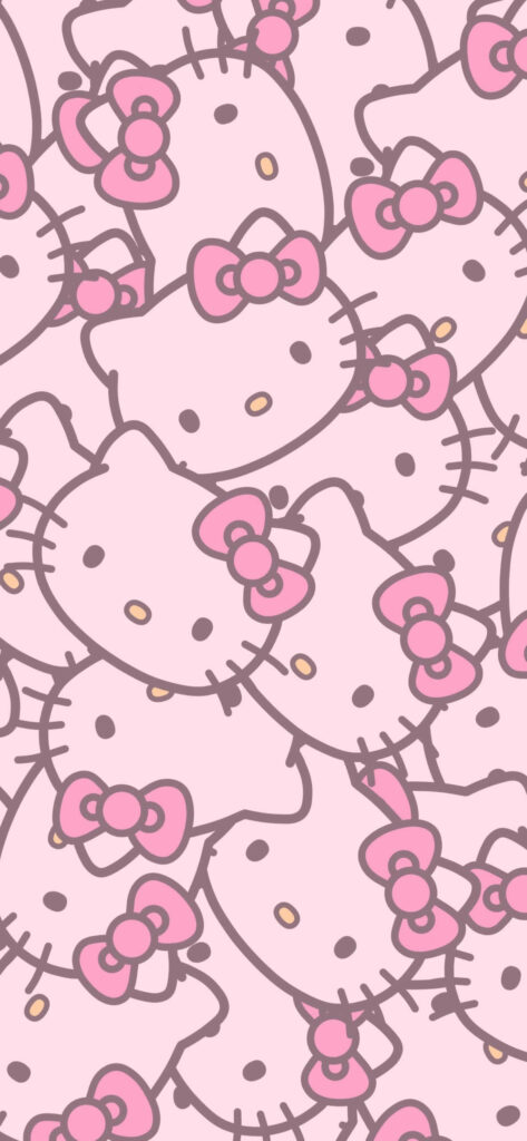 Charming Hello Kitty Pink Wallpaper - Cute Pattern Background