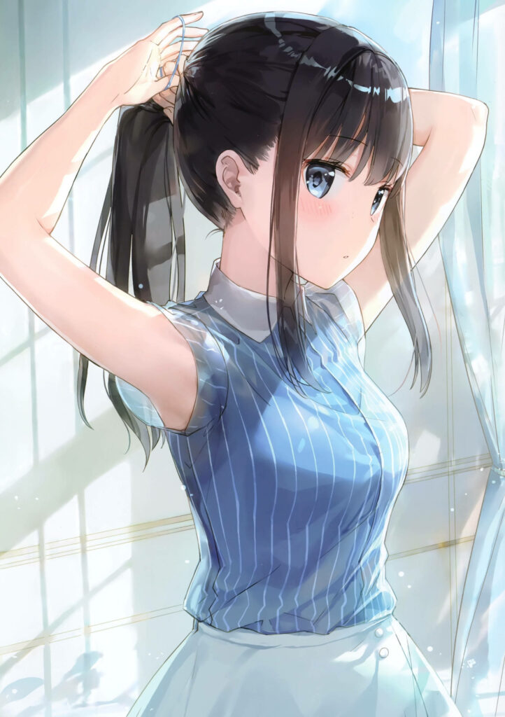Kawaii Anime Girl Wallpaper: Delicate & Charming Design