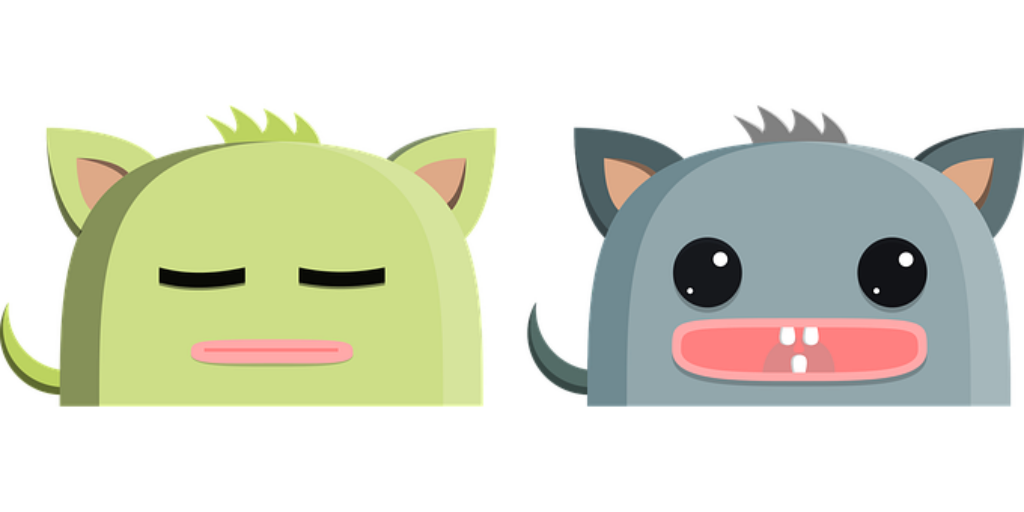 Adorable Minimalist Cat and Bear Cartoon Wallpaper for Kids