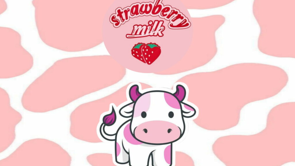 Cute Pink Cow HD Wallpaper: A Playful Animal Edit Using PicsArt for Free