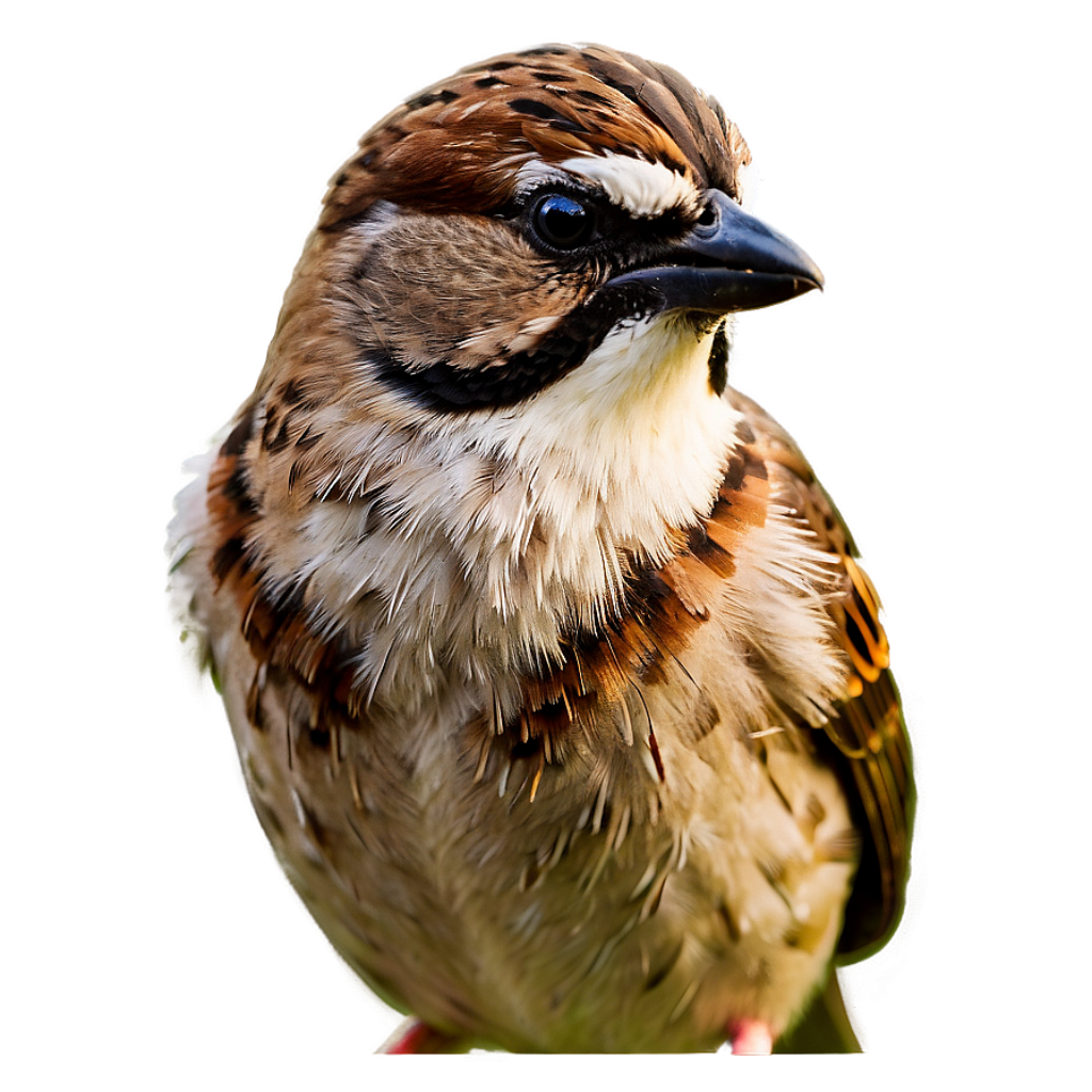Cute Sparrow Wallpaper with Detailed Plumage & Soft Background