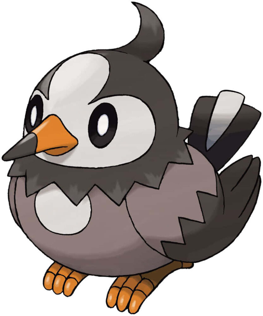 Cute Starly Pokémon Wallpaper: Adorable Background Art