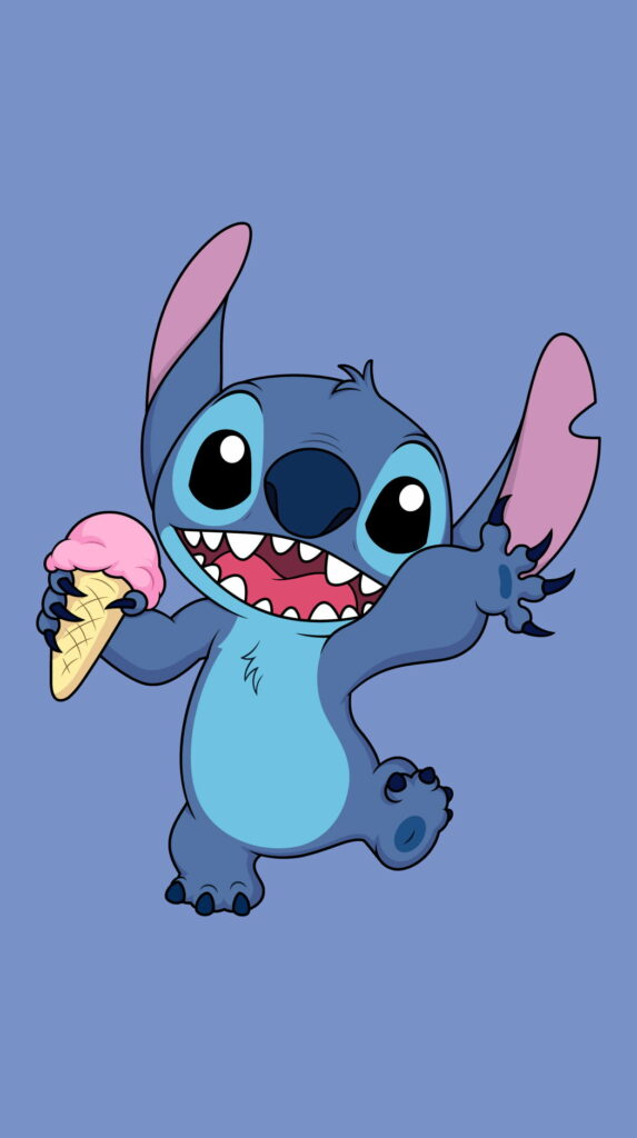 Cute Stitch in HD: A Delightful Phone Wallpaper Background
