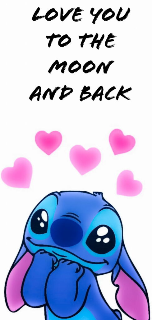 Adorable Stitch: Spreading Love - HD Phone Wallpaper Background
