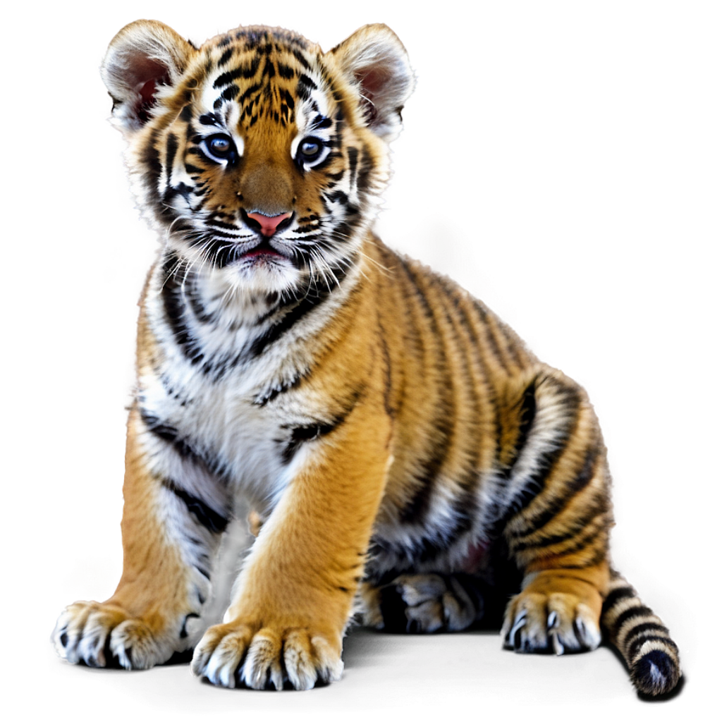 Adorable Tiger Cub Wallpaper: Playful & Vibrant Background