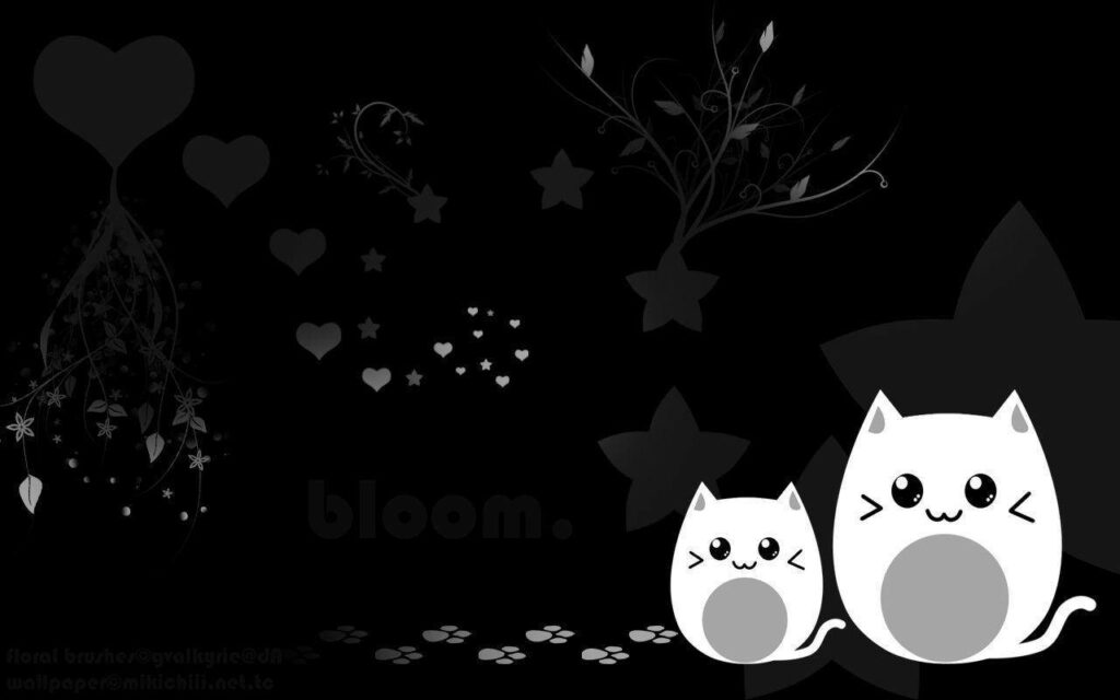 Adorably Expressive White Cats Pose Against a Stylish Abstract Background Wallpaper