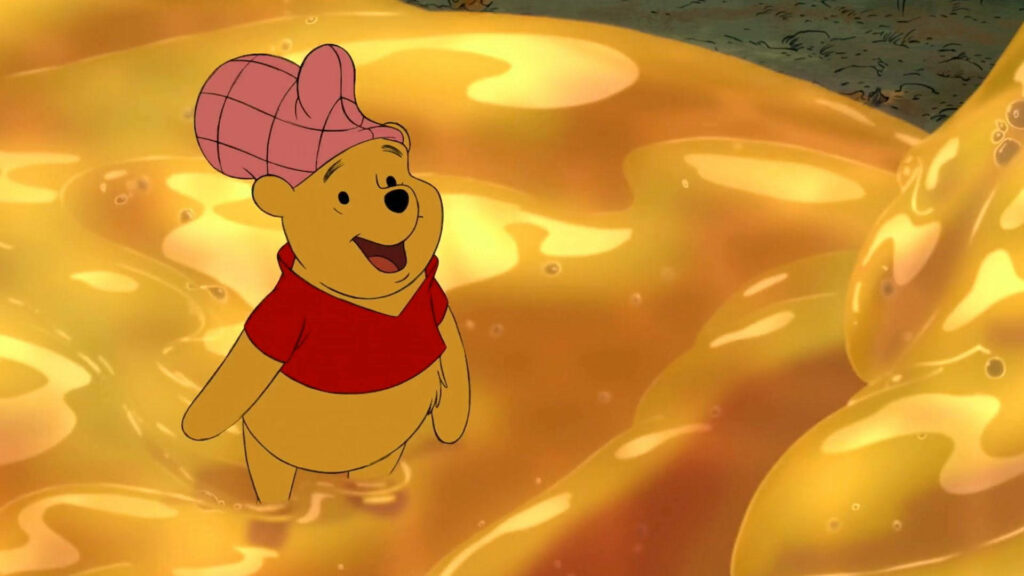 Honey-Drenched Adventures with Cute Winnie The Pooh Wallpaper