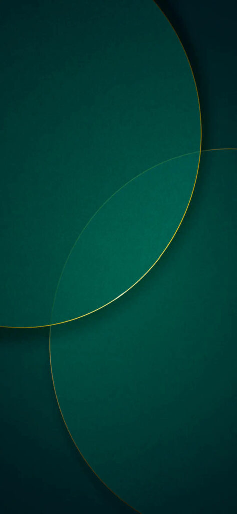 Abstract Technological Design: Vibrant Android 11 Wallpaper with Transparent Circles
