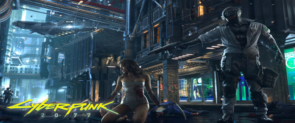 Dystopian Tension: Cyberpunk 2077's Gripping Dual Between the Gritty and the Glamorous Wallpaper