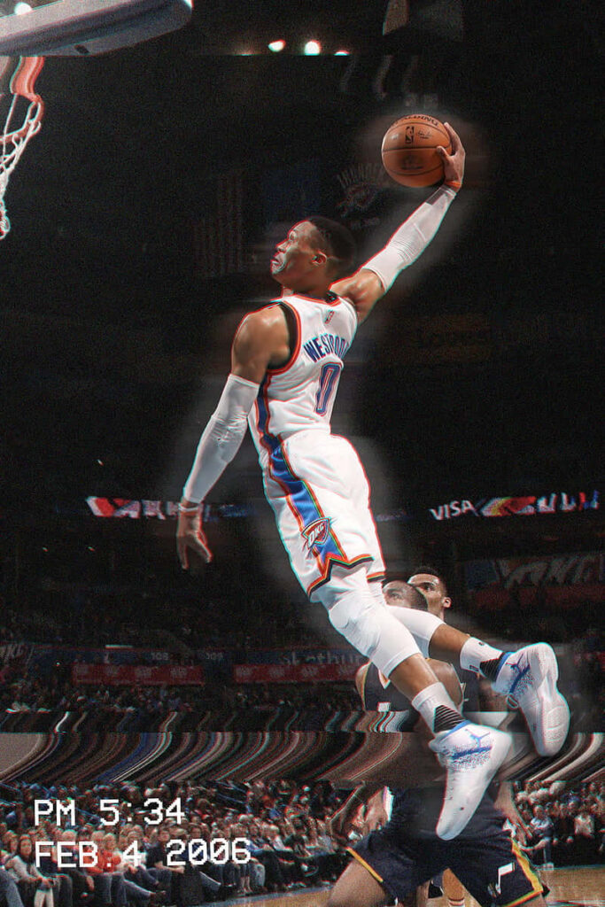 DAngelo Russell Brooklyn Nets jump shot dynamic wallpaper intense basketball court scene