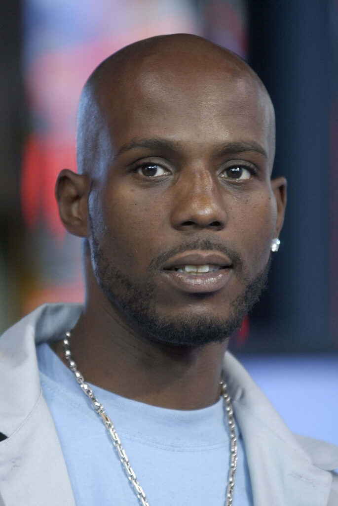 DMX close-up portrait wallpaper intense gaze natural tones hip hop culture iconic rapper actor