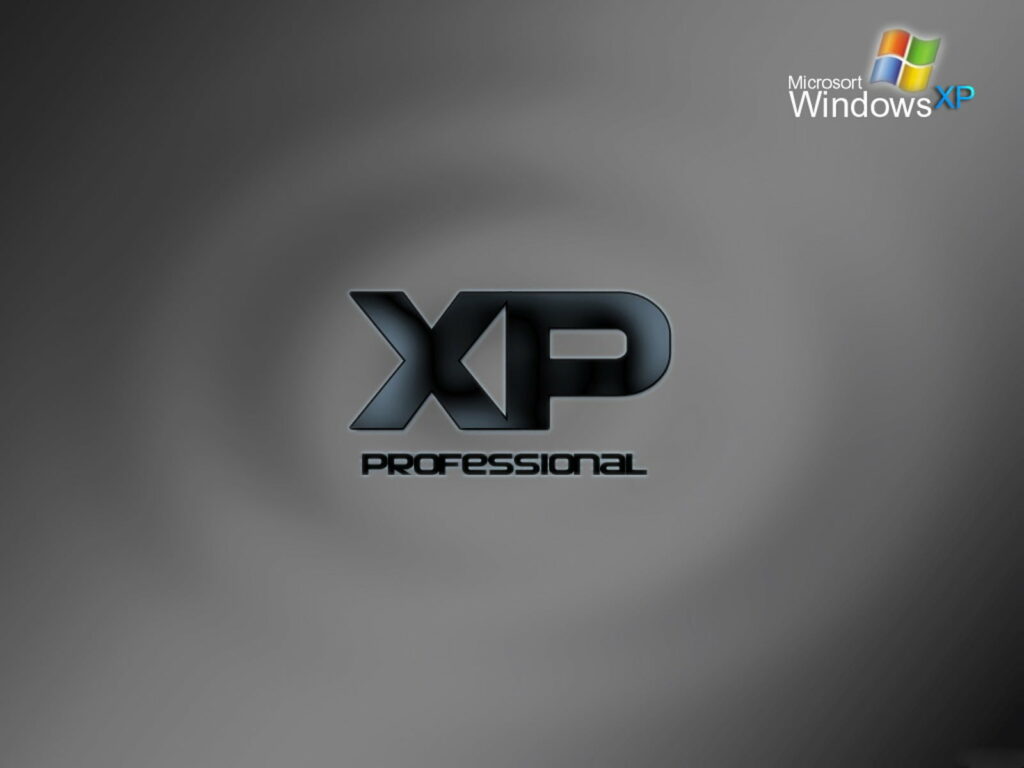 Vintage Computing Bliss: Windows XP Logo HD Wallpaper with DOS and Text for Optimal Communication