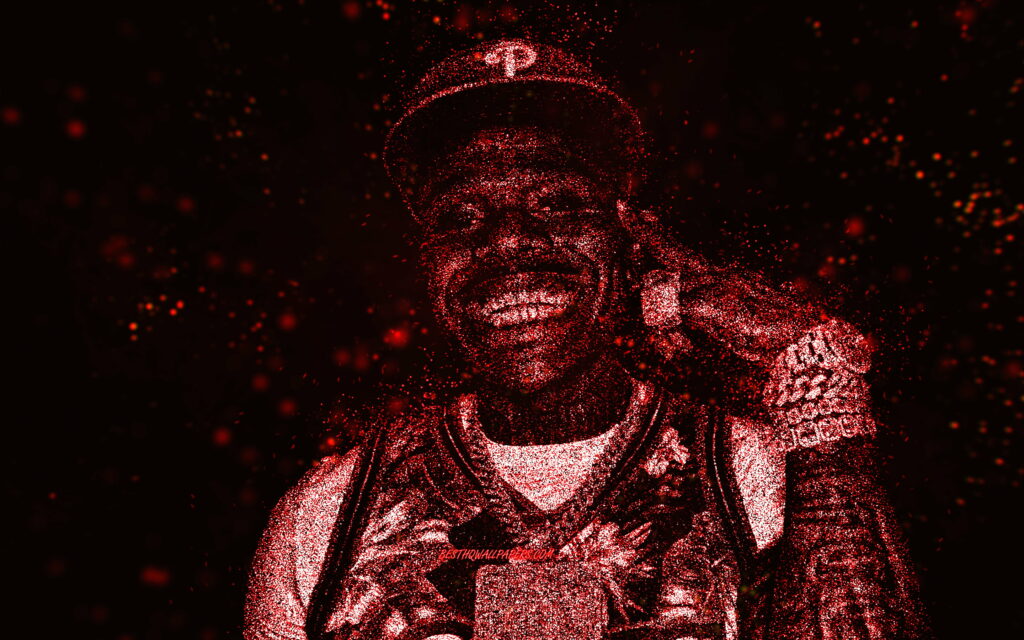 Glittery Glory: DaBaby's Dazzling Artistry Shines in QHD Wallpaper