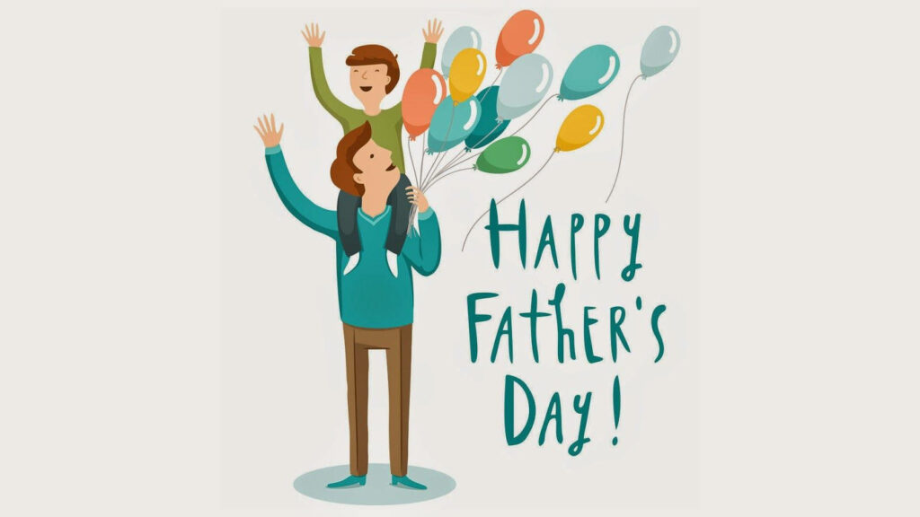 Animated Delight: Celebrating Fatherhood in a Heartwarming Poster Wallpaper