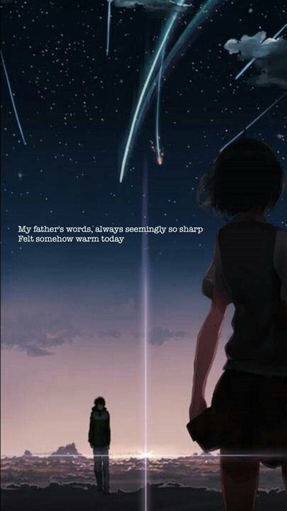 Touching Fatherly Words: A Heartwarming Your Name iPhone Background Wallpaper
