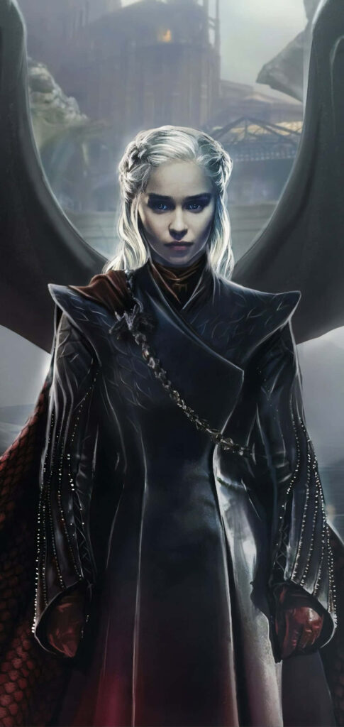 Daenerys Targaryen Wallpaper: Powerful Dragon Wings in Westeros