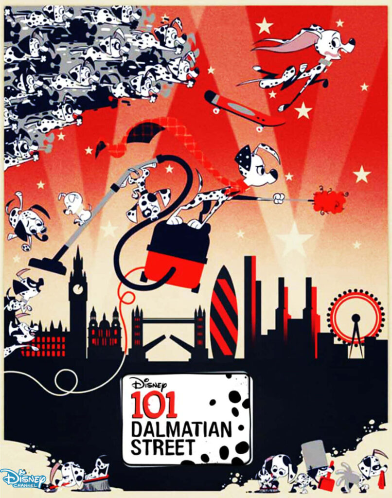 Daisies Dreamland: The Charming Slumber of 101 Dalmatians Puppies Wallpaper