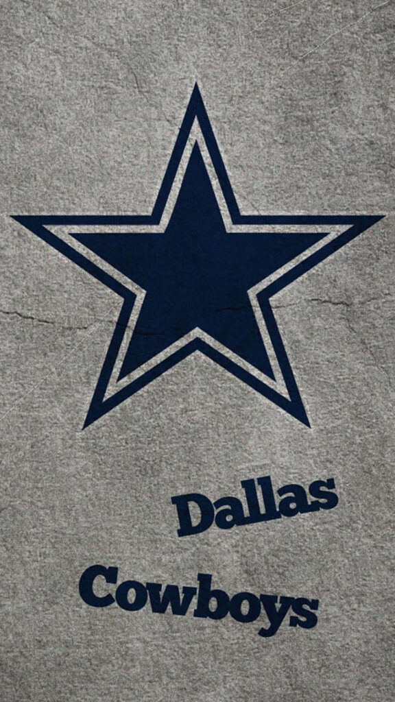 Dallas Cowboys navy star logo on textured gray background modern minimalist iPhone wallpaper