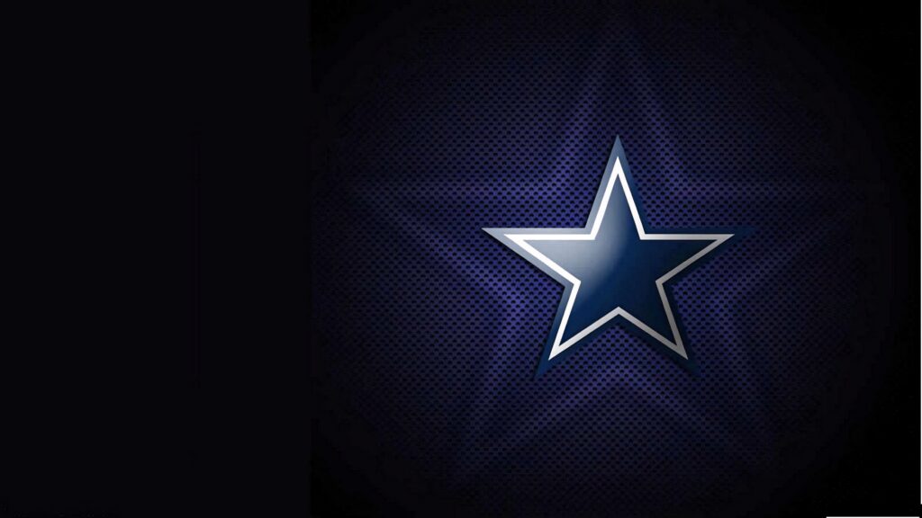 Dallas Cowboys silver blue star logo on dark textured background NFL team wallpaper