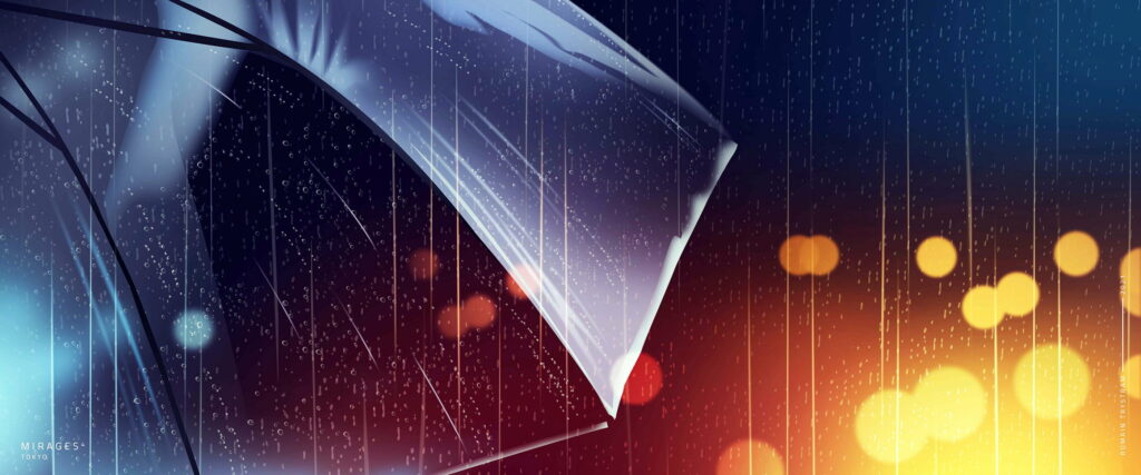 Transparent Umbrella in Rain: Captivating Artistic Bokeh - HD Wallpaper Background