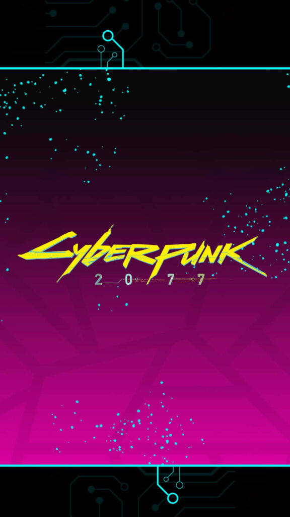 Futuristic Android Delight: Cyberpunk 2077's Violet Poster Sets the Stage Wallpaper
