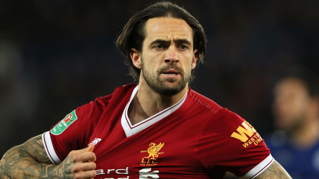 Danny Ings passionate Liverpool jersey pull intense expression red kit dark stadium wallpaper