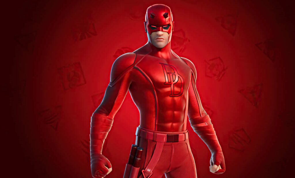 Daredevil Wallpaper: Iconic Red Suit on Vibrant Background