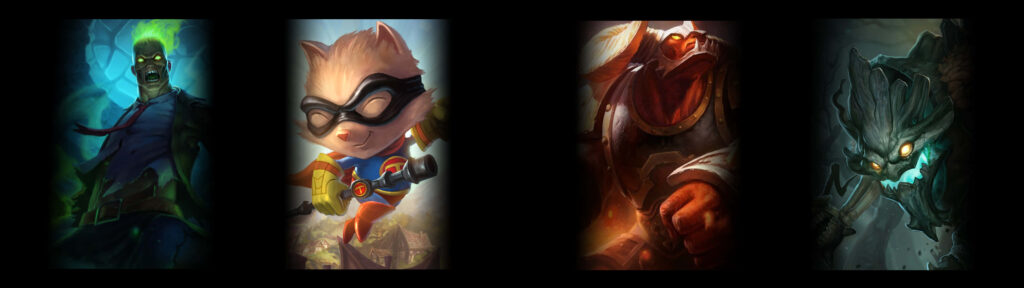 Heroes Assemble: Epic Dual Screen Background for League of Legends Fans Wallpaper
